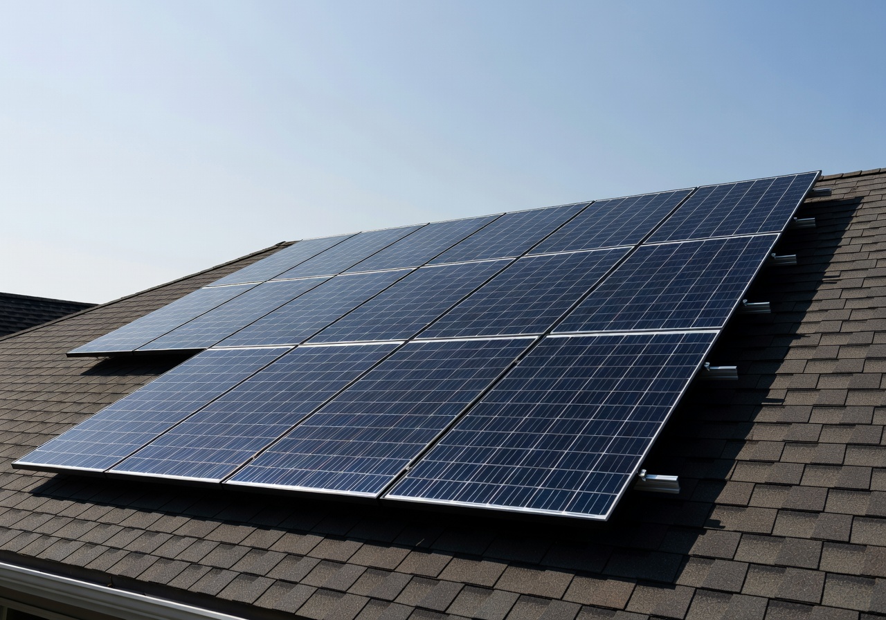 VeloSun Pro 400W monocrystalline solar panel array installed on a rooftop generating clean energy